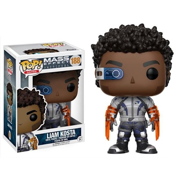 Figuriini - Funko Pop! - Mass Effect Andromeda - Liam Kosta - Vinyyli - 9 cm - Ikkunalaatikko Flerfärgad