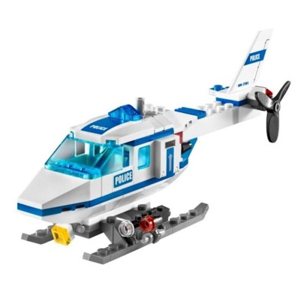 LEGO monteringsspel - LEGO City - KOQ10 Stadspolis i helikopter 7741 - 94 delar - Blandat