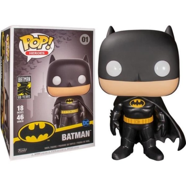 Funko Pop! Heroes: DC- 18" Batman - FUNKO - Figur - 18" - Batman - Svart Svart