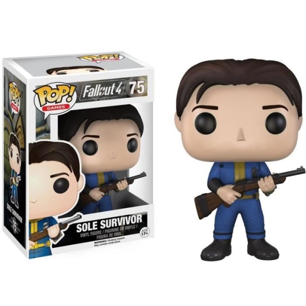 Funko pop! Fallout: Sole Survivor - FUNKO - Pop! Spil - Blandet - Indendørs - Blå - 10 cm Ensam överlevare