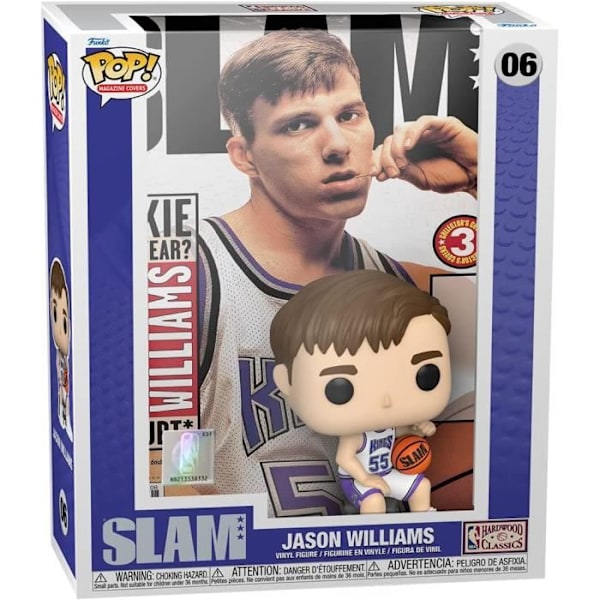 Funko Pop! Lehden kannet: Slam NBA - Jason Williams - Valkoinen - Miehet