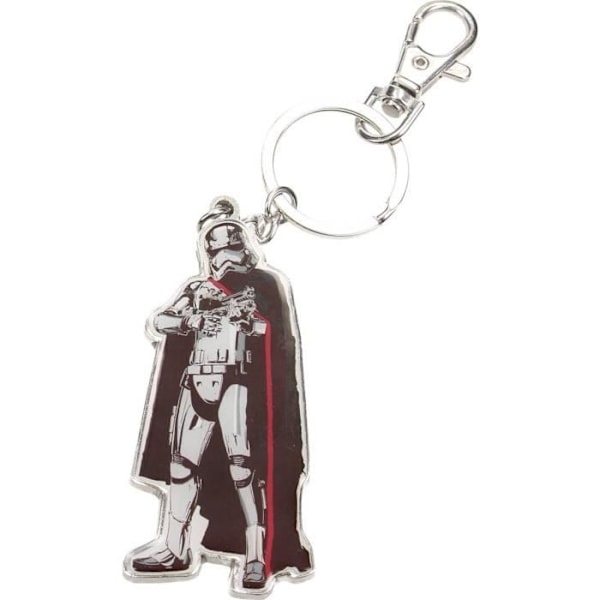 Star Wars Episode 7 Captain Phasma avaimenperä - WTT - Metalli - Harmaa, punainen Grå, röd