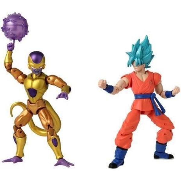 Dragon Ball Super Dragon Stars 17 cm hahmo - Golden Frieza vs Super Saiyan Blue Goku - BANDAI