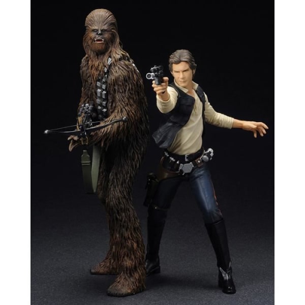 Packa 2 Star Wars-statyetter: Han Solo &amp; Chewbacca