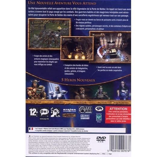 BALDUR'S GATE DARK ALLIANCE 2 / PS2 KONSOLSPIL