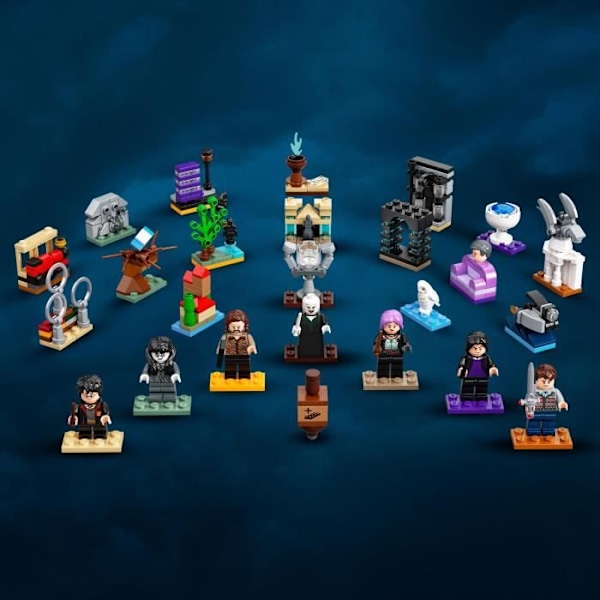 LEGO Harry Potter 76404 adventskalender 2022, 24 minileksaker, med brädspel Flerfärgad