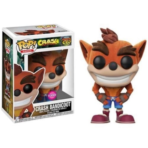 Funko Pop! Crash Bandicoot: Crash Bandicoot Flocked (exklusiv utgåva)