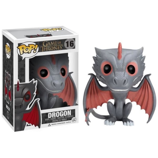 Funko Pop! Game of Thrones: Dragon Drogon - FUNKO - Pop! - Svart och röd - 9,5 cm drake drake