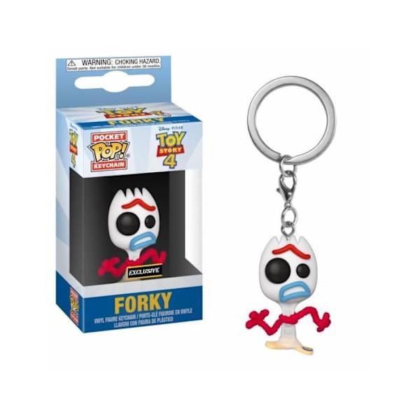 Avaimenperä - Funko - Forky - 4 cm - Toy Story - Valkoinen Vit