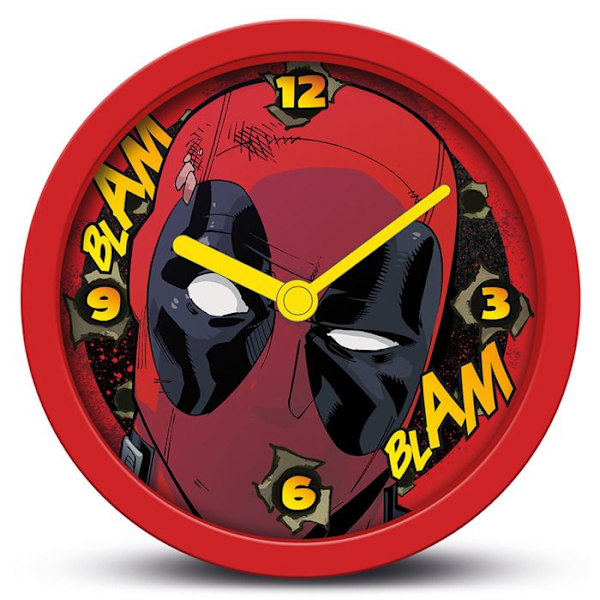 DEADPOOL - Blam Blam - Skrivebordsur 16cm Färg