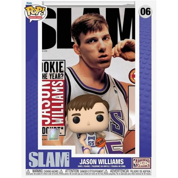 Funko Pop! Lehden kannet: Slam NBA - Jason Williams - Valkoinen - Miehet