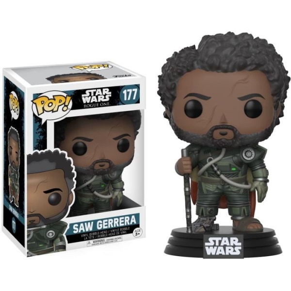 Funko pop! Star Wars Rogue One: Saw Gerrera with Hair - Eksklusivt Såg Gerrera med hår - Exklusivt