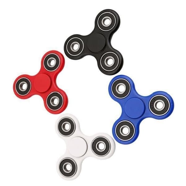 STOEX® Sæt med 4 fidget håndspindere tri - spinner gavelegetøj barn voksen EDC