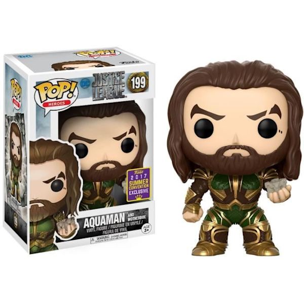Funko pop! Justice League: Aquaman - FUNKO - Pop! Vinyl - Brun og grøn - Udendørs - Blandet Brunt och grönt