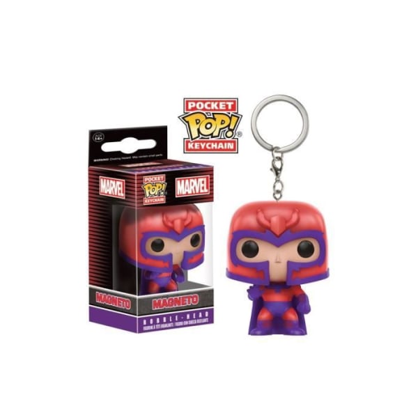 Marvel Nyckelring - FUNKO - Magneto Pocket Pop - Svart - Barn - Vinyl