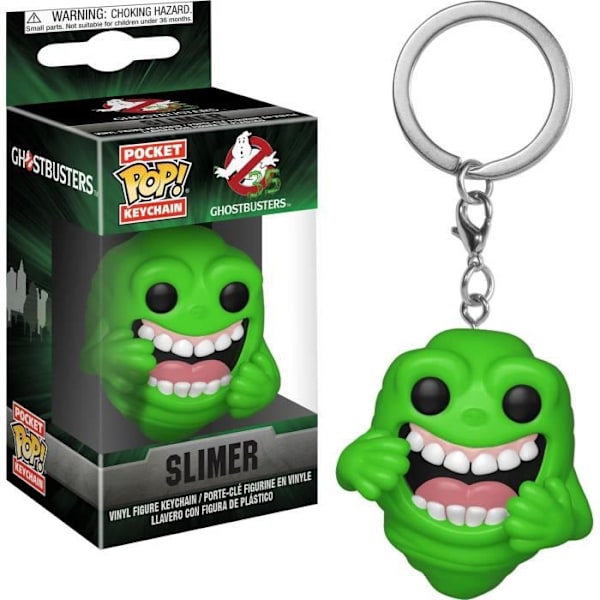 Nøglering Funko Pocket Pop! Ghostbusters: Slimer Grön