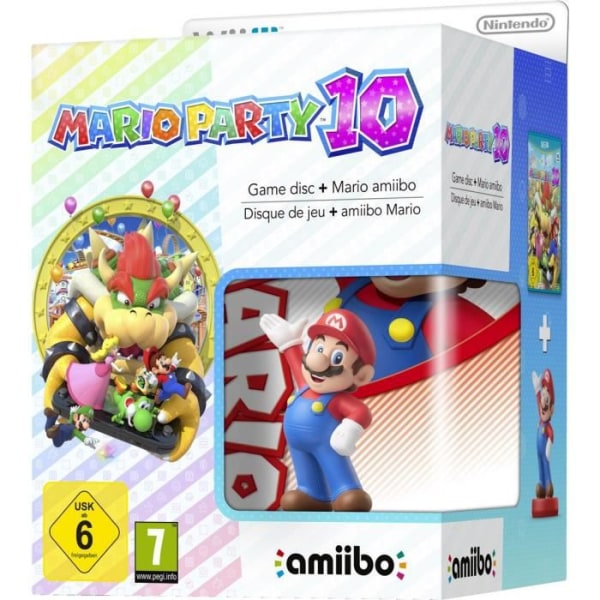 Mario Party 10 Wii U-spel + Amiibo Mario