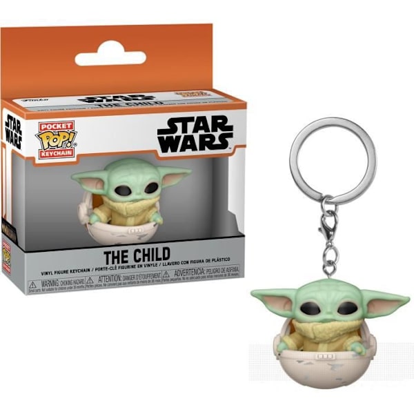 Funko Pocket Pop! Nøglering Mandalorian - Barn i beholder