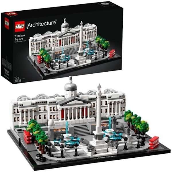 LEGO® Architecture 21045 Trafalgar Square, vuxenhantverk, presentidé för tonåringar, souvenir