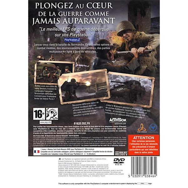 CALL OF DUTY 3 EM WALK TIL PARIS / KONSOLSPIL