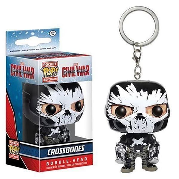 Funko Pocket POP! Nøglering Marvel: Civil War - Crossbones - Vinylfigur