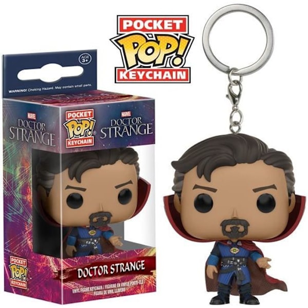 Funko Pocket Pop! Doctor Strange - FUNKO - Marvel - Röd och blå - Officiellt licensierad - Vinyl röd och blå