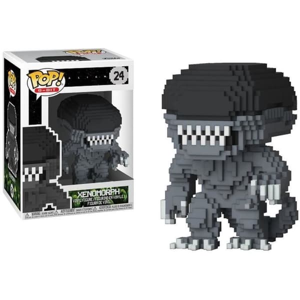Figurine - FUNKO - 8-bit Alien Covenant - Xenomorph - 10 cm - Sort - Unisex Sort