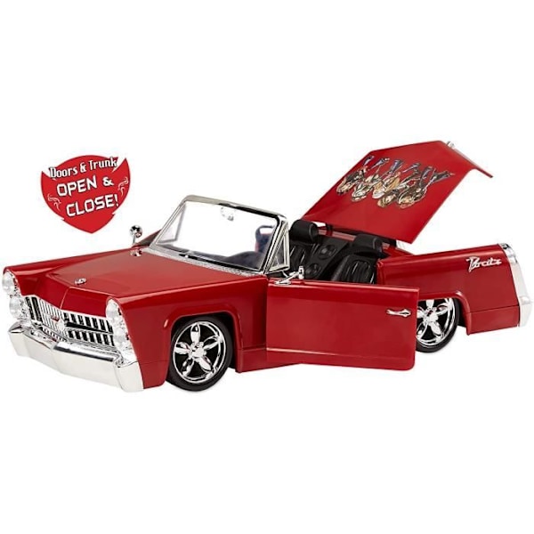 Bratz - Rock Angelz Cruiser ja Nukke - Ajoneuvo ja Nukkemannekiini Rød