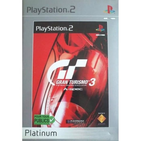 GRAN TURISMO 3 A-SPEC Platinum - PS2