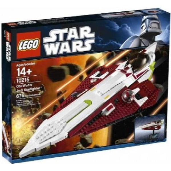 Lego Star Wars - Obi-Wans Jedi Starfighter - Svart - 675 delar - Byggleksak