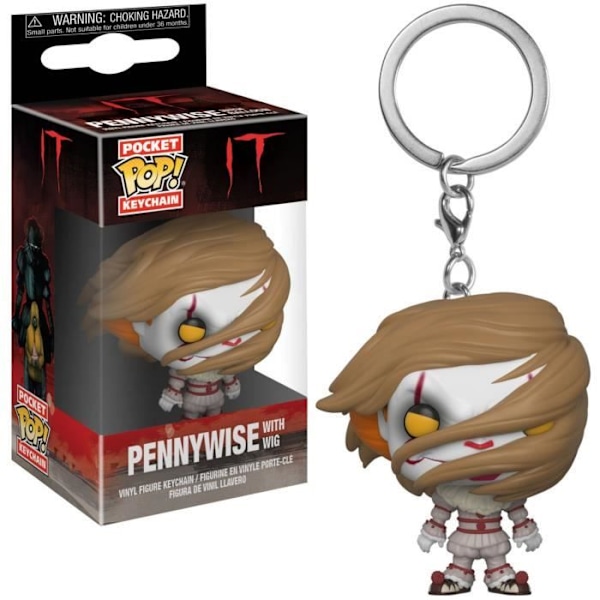 Key Pocket Pocket Pop! Det 2017: Pennywise med paryk Pennywise med Peruk