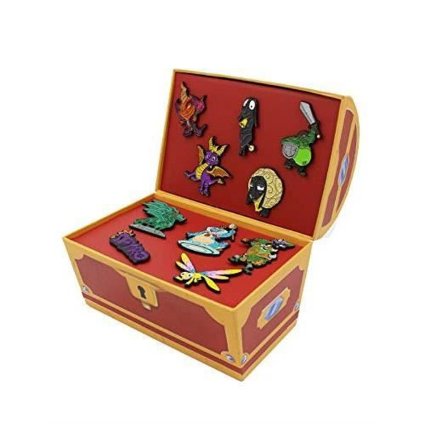 Spyro The Dragon Chest sisältää 10 virallista pinssiä (rajoitettu painos)