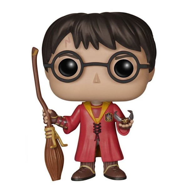 Funko Pop! Filmer: Harry Potter - Quidditch Harry Röd, svart och brun