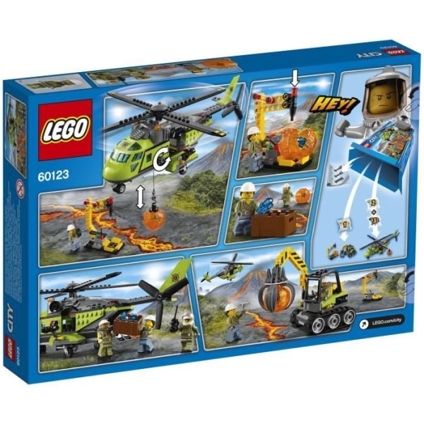 LEGO® City 60123 tulivuoren huoltohelikopteri Flerfärgad