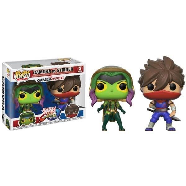 2 figurer Funko Pop! Marvel VS Capcom: Gamora VS Strider