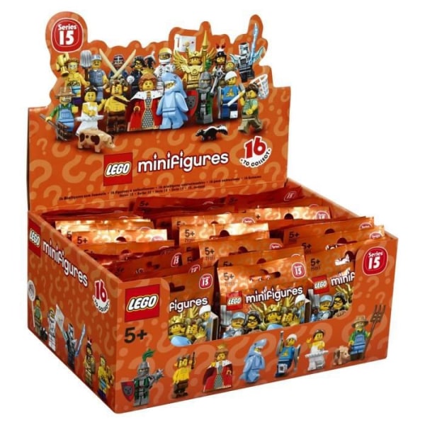 Minifigurer - LEGO - 71011 - Æske med 60 poser - 16 figurer - Blandet - Fra 5 år