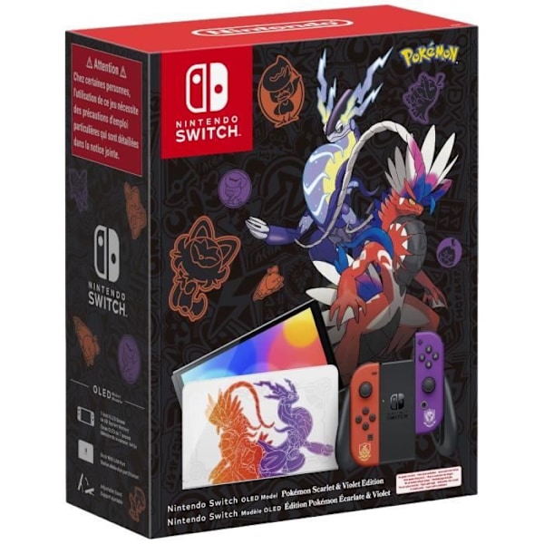 Nintendo Switch - OLED-malli • Rajoitettu Pokémon Violet & Écarlate -versio Monivärinen