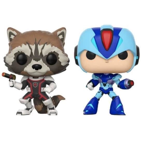 Funko pop! Marvel VS Capcom: Rocket VS Mega Man X - FUNKO - Pop Vinyl - 2 figurer - Blandet