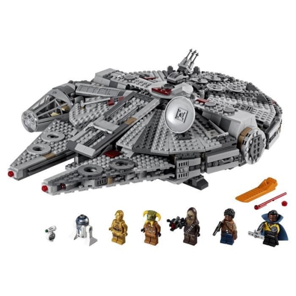 LEGO® Star Wars 75257 Millennium Falcon, byggbar modellsats med minifigurer