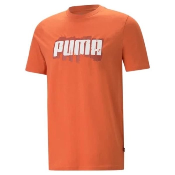 PUMA T-shirt med grafik för män Chili Powder Orange Orange XXL
