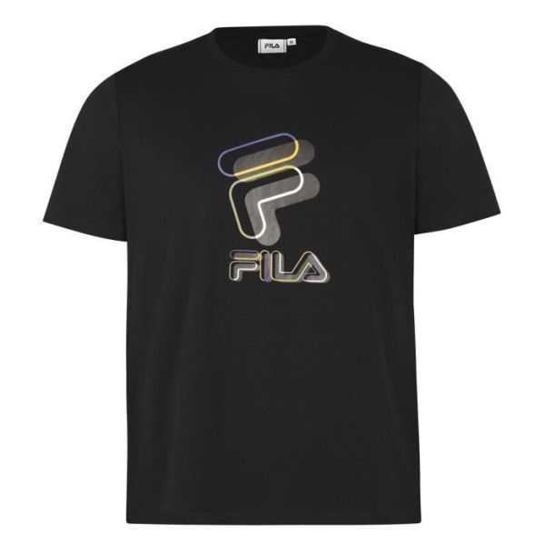 FILA Kortärmad T-shirt med rund hals för män Svart XL
