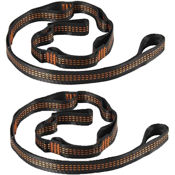 Hihnat 2 kpl Ulkona Camping Hammock Puu Tarvikkeet Jooga Keinu Ripustus Vyö Raskaat Laajennus Silmukka Jousitusjärjestelmä 2M
