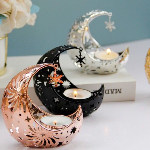 Ramadan-lysestake i form av en lanterne Rose gold