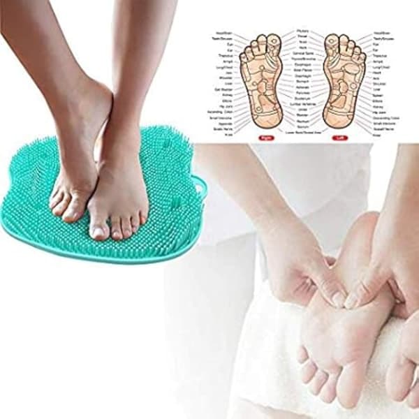 Silikon Fotborste Skrubb Massage Dusch Fotborste