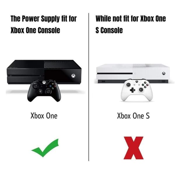Xbox One AC-sovitin - Musta - Langallinen - Laturi