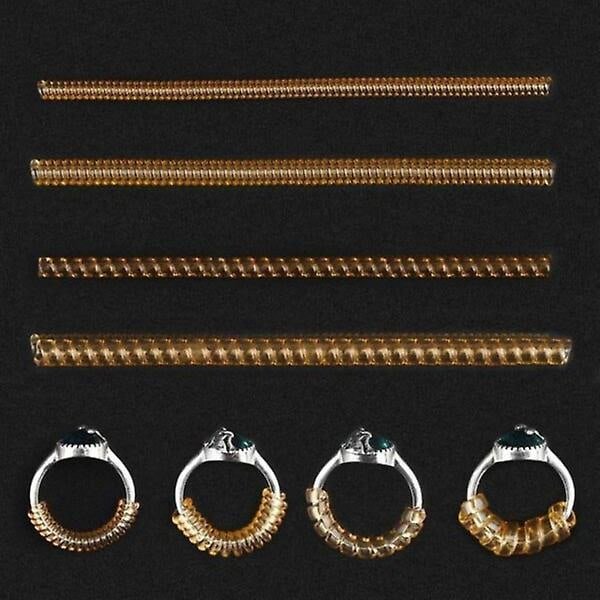 Klippbara Ringjusterare - Minska Ringstorlek 8-pack transparent