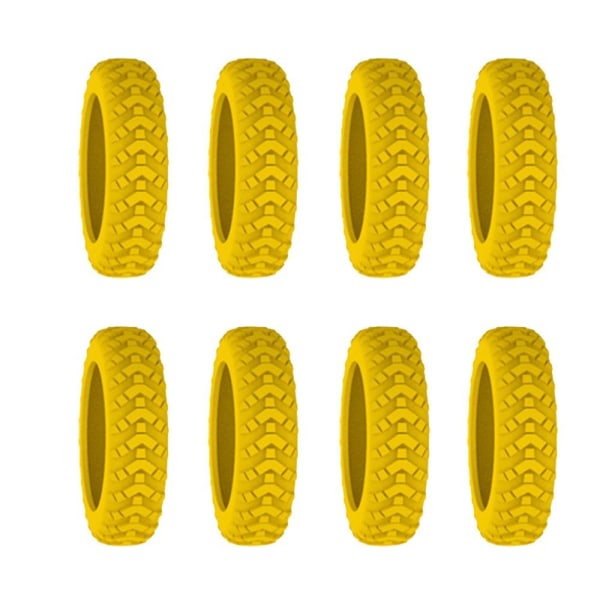 8PCS/ Set Resväska Caster Skor Resväska Hjulskydd orange