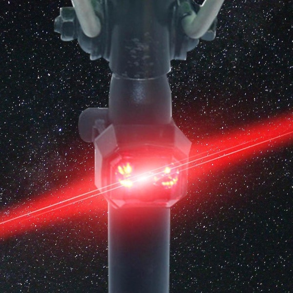 Pyörä Pyörä Pyörä 2 LED Takavalo Vilkkuva Punainen (Punainen)