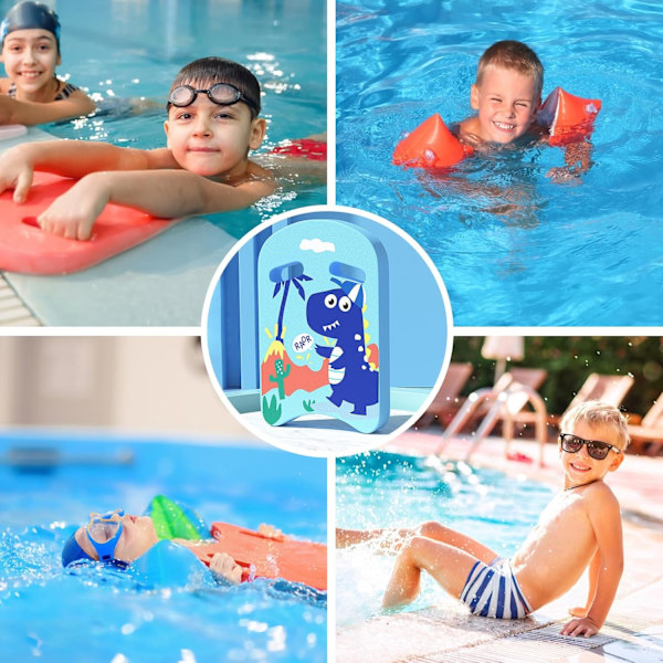 Simkickboard för barn, tecknad simträning kickboard sommar kul vattenleksak för nybörjare lärande pool träningsutrustning