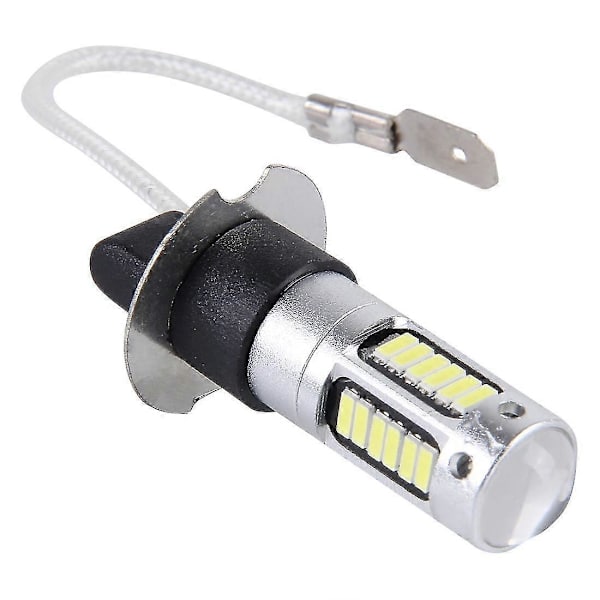 2 st H3 10W 30 SMD-4014 LED-dimlampor för bil, DC 12V White Light